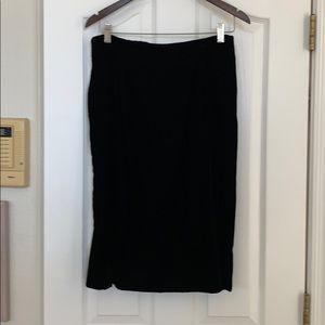 Brooks Bro’s black velvet pencil skirt size 14